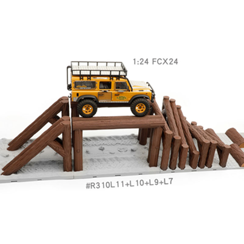 Rc Hobby Track - Simulated Wooden Pile Roadblocks Track Climbing