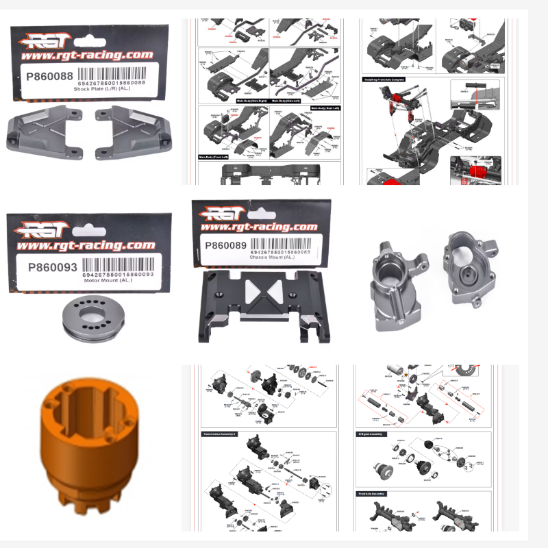 Rc Hobby Grade Crawler - RGT Spare Parts P860086 P860088 P860089