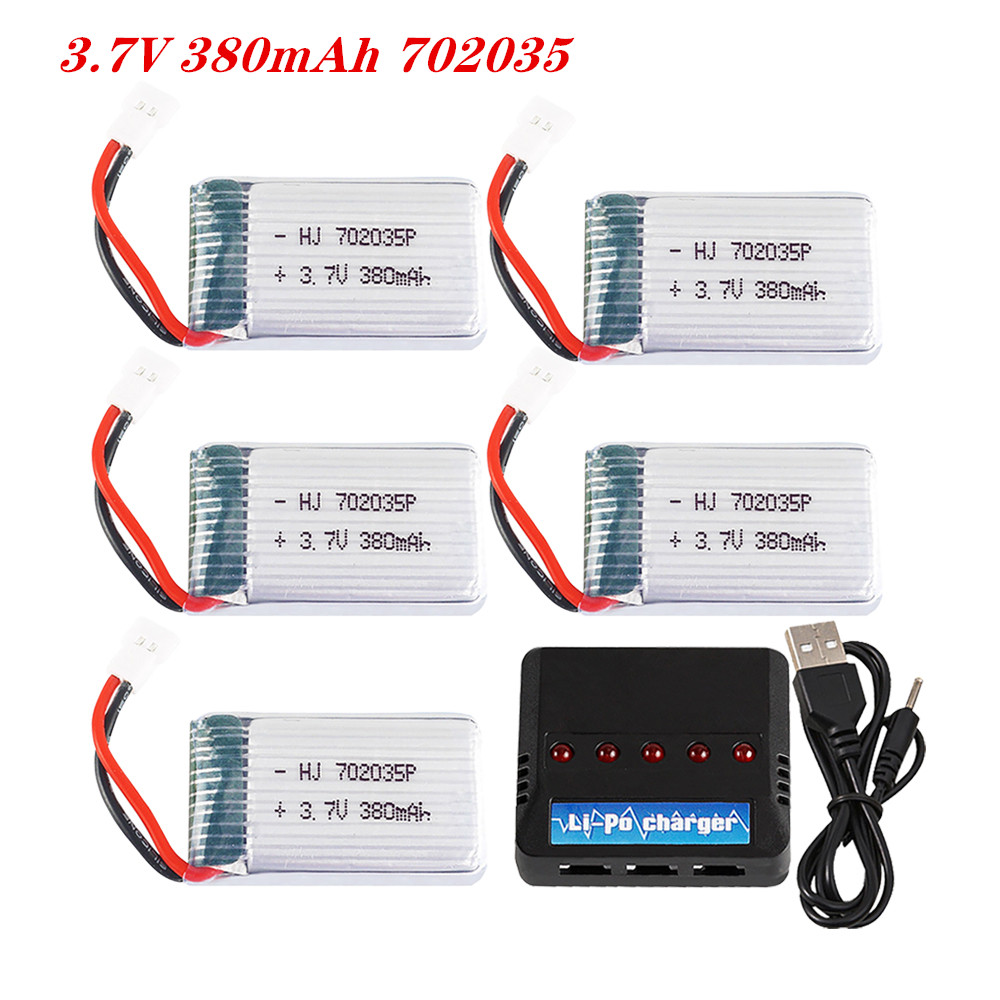 Rc Hobby Hub - 3.7V 380mah 702035 Lipo Battery Rechargeable