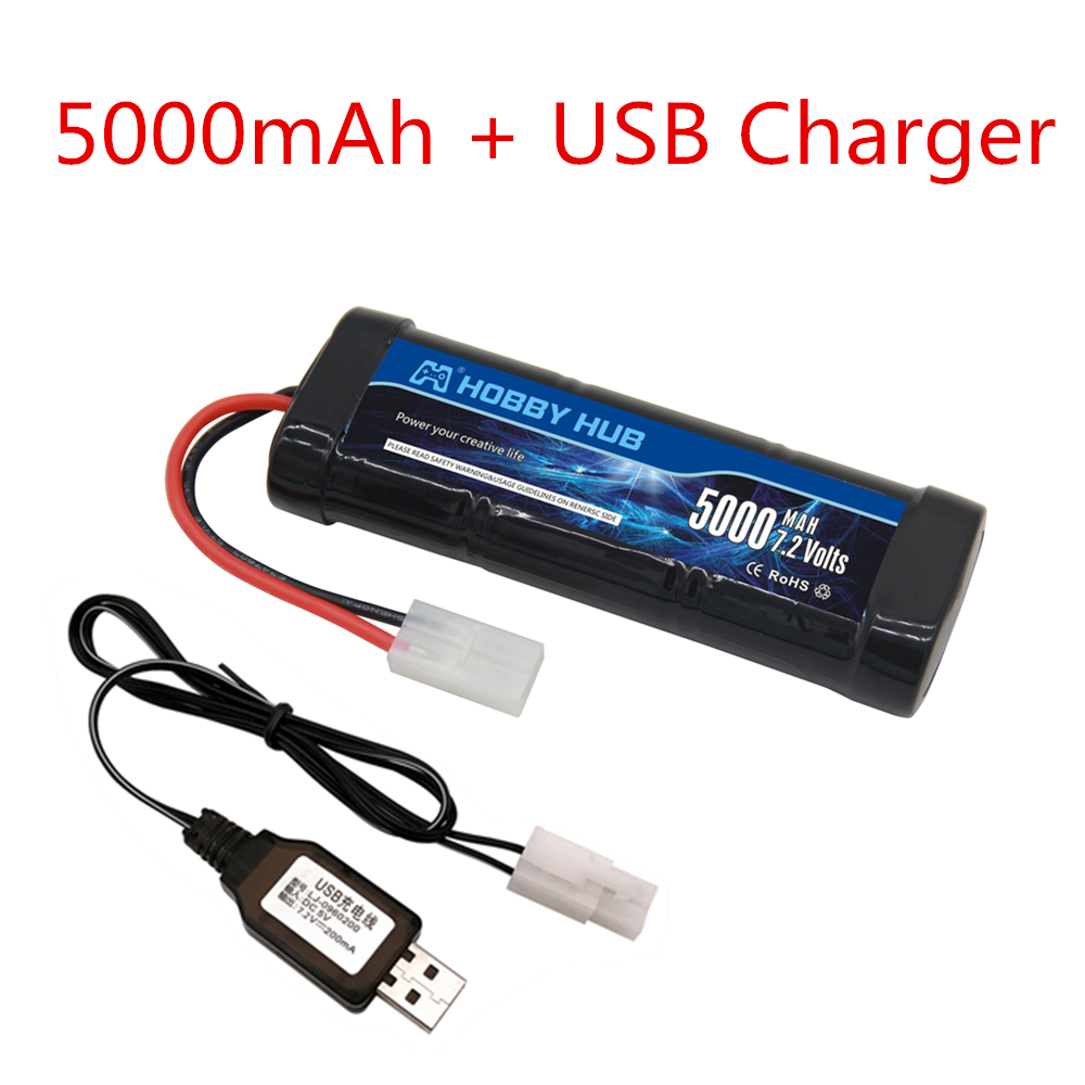 New 7.2V Battery 5000/6800mAh  - Rc Hobby Hub ulasan dan harga