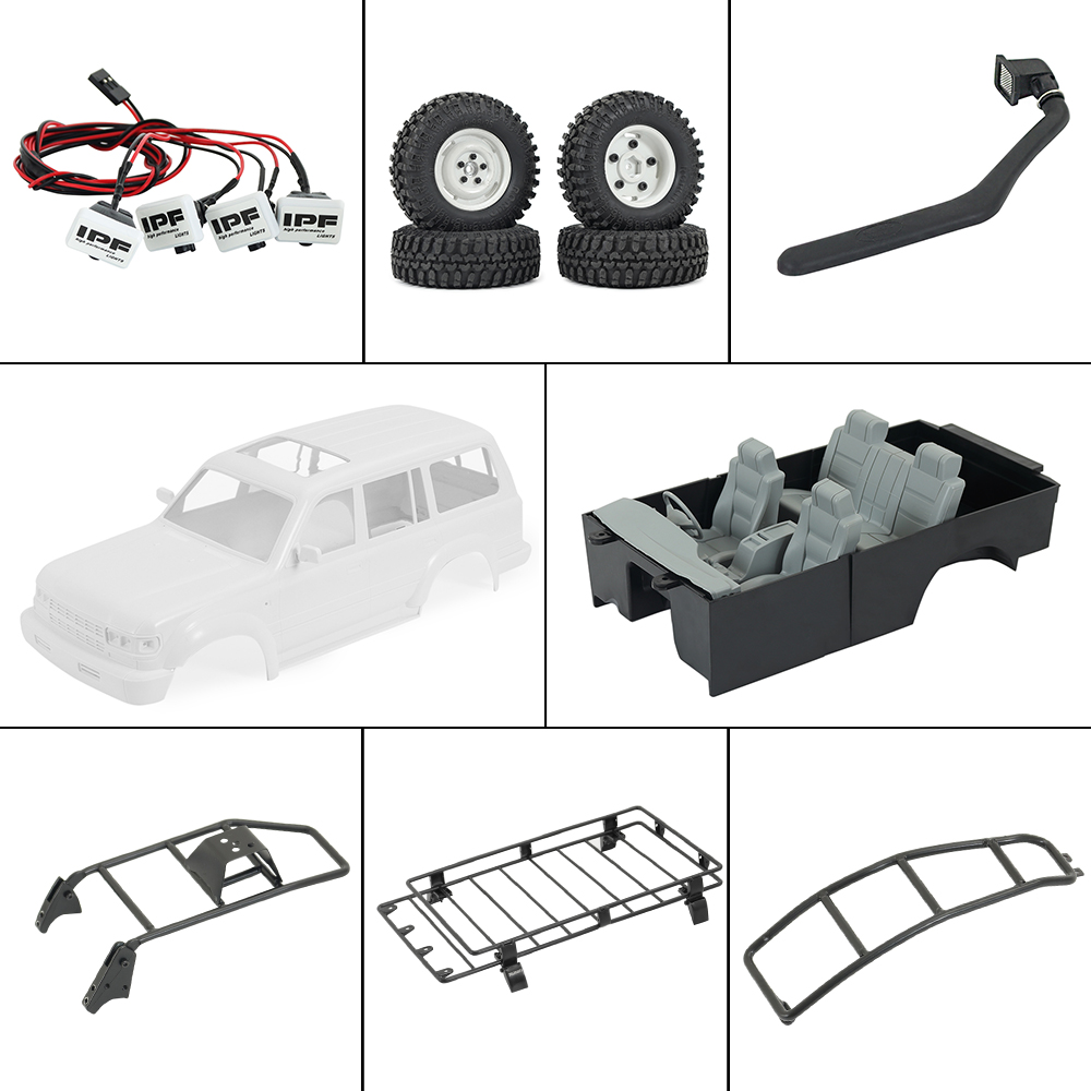 LC80 Hard Body Mount Roof Rack - Rc Hobby Grade Crawler ulasan dan harga