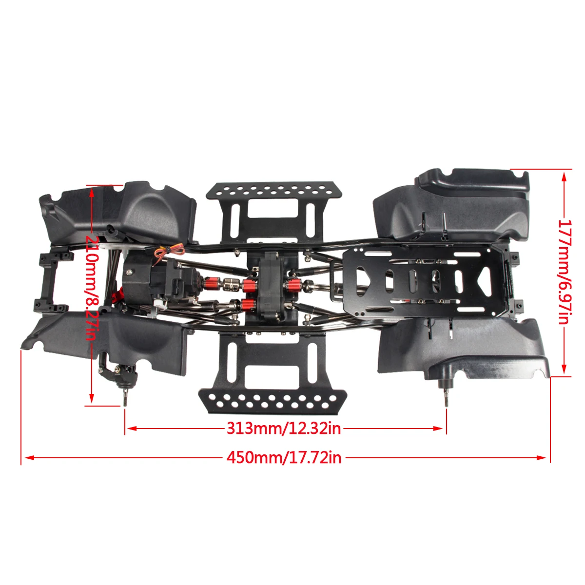 1/10 RC Crawler Chassis Kit wi - Body Shell Rc ulasan dan harga