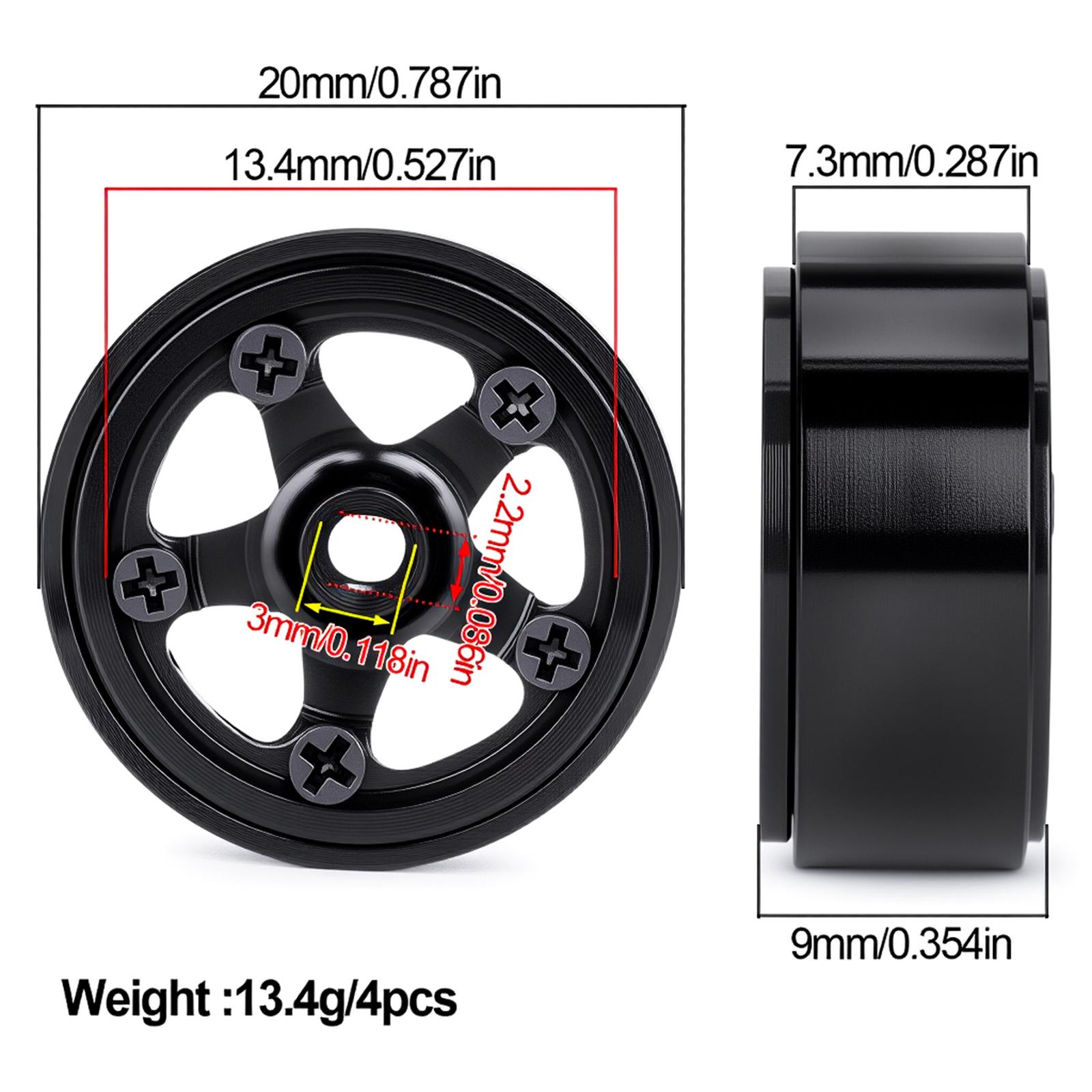 Hobby Grade Wheel Hubs Aluminu - Rc Hobby Grade Crawler ulasan dan harga