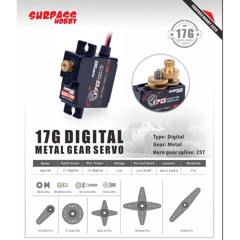 SURPASS Hobby S0017M 17g High  - Hobby Quality Rc Cars ulasan dan harga
