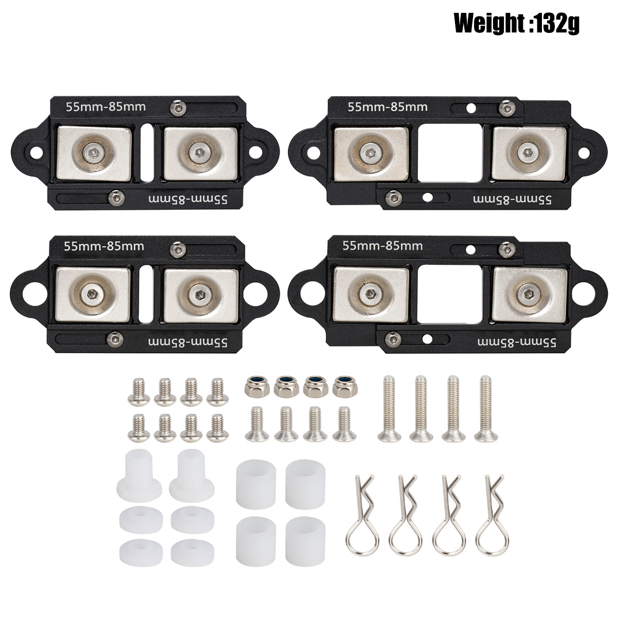 4PCS 55-85mm Adjustable Magnet - Body Shell Rc ulasan dan harga