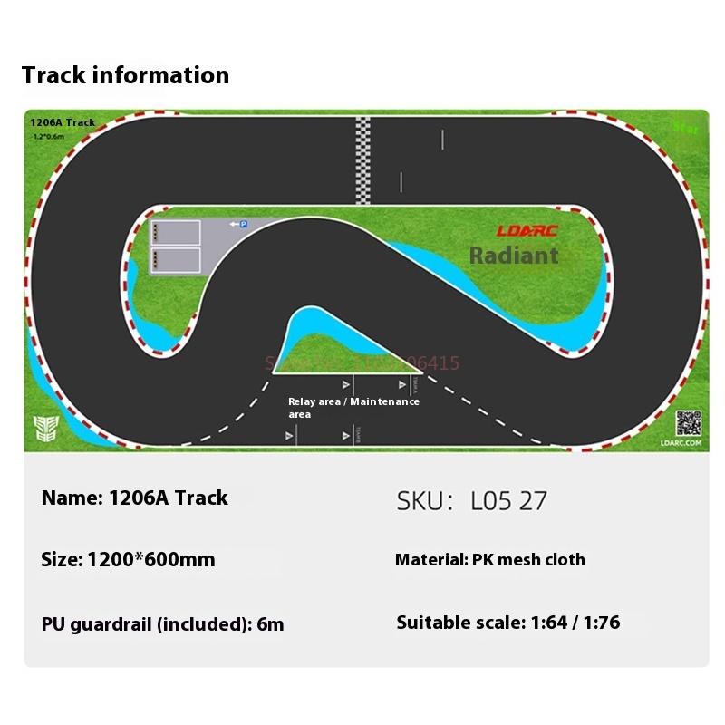 Ldarc Rc V64 1:76 240*120cm Re - Rc Hobby Track ulasan dan harga