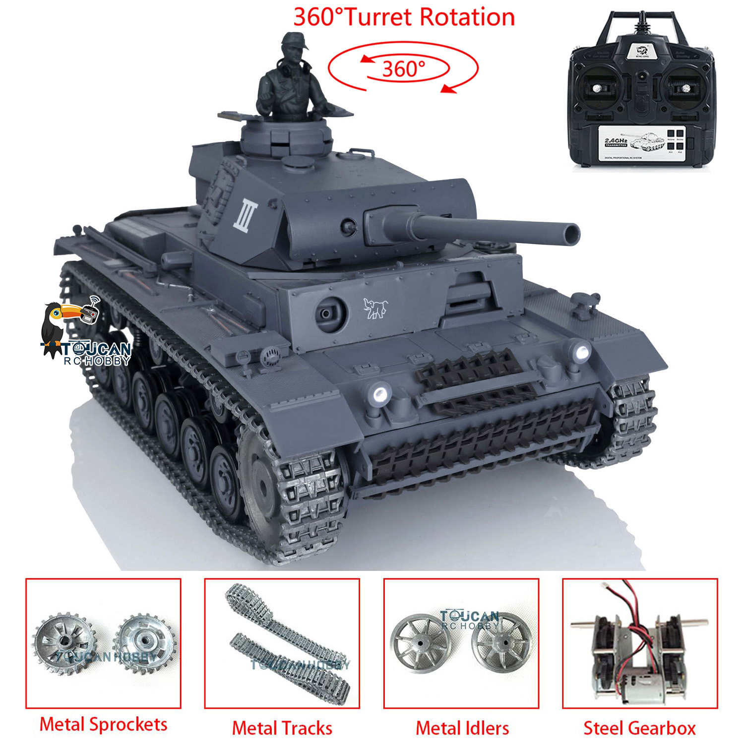 US Sale Henglong 1/16 7.0 Upgr - Rc Hobby Track ulasan dan harga