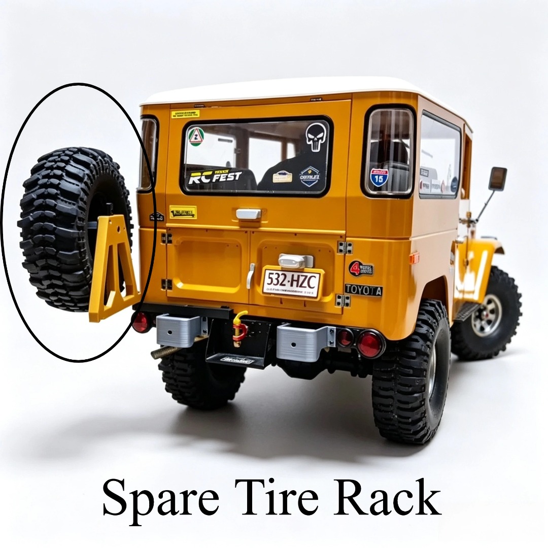 Lockable Open Spare Tire Carri - Rc Hobby Grade Crawler ulasan dan harga